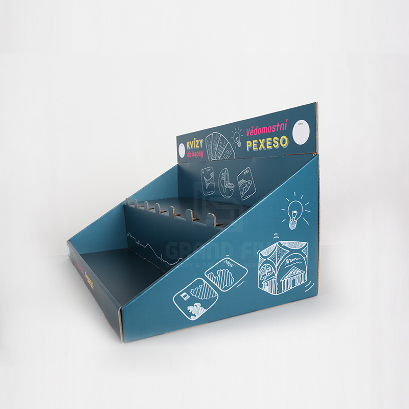 Cardboard Display Box with Tier for Game Card & Toy-3