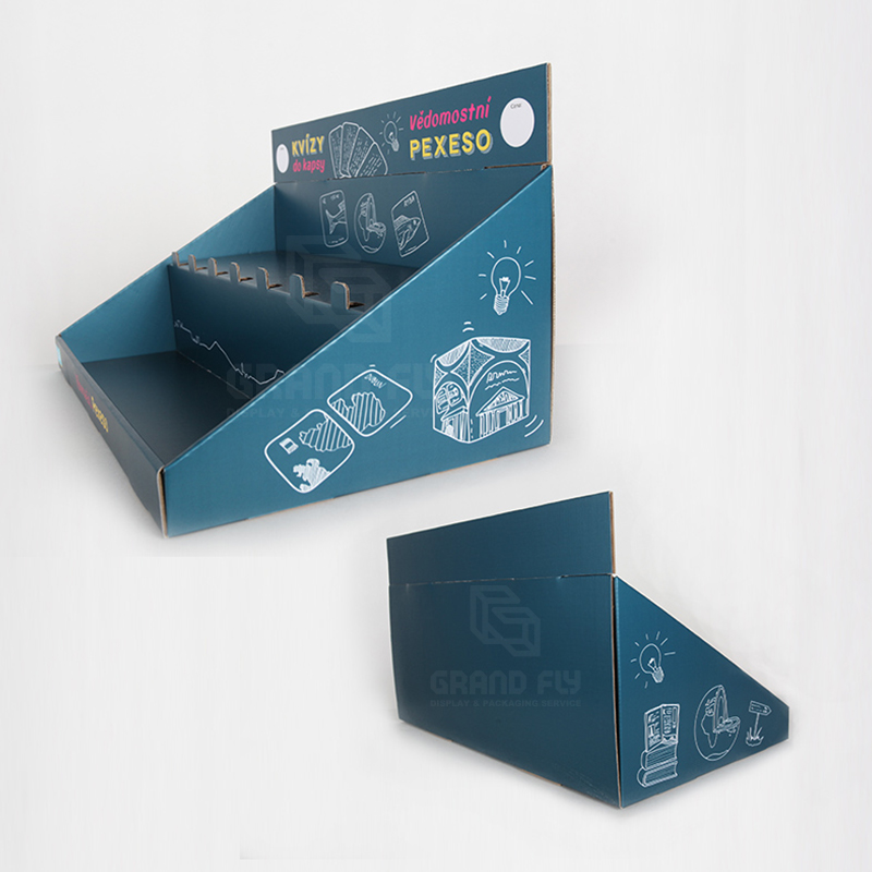 Cardboard Display Box with Tier for Game Card & Toy-4