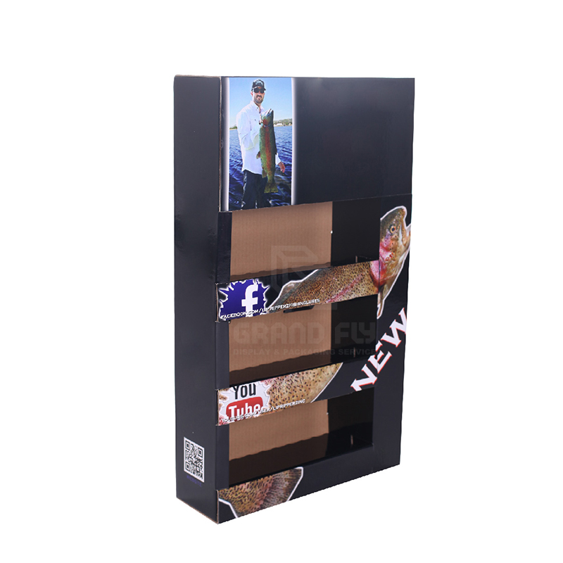 Cardboard Foldable POP Sidekick Display with Tier-1