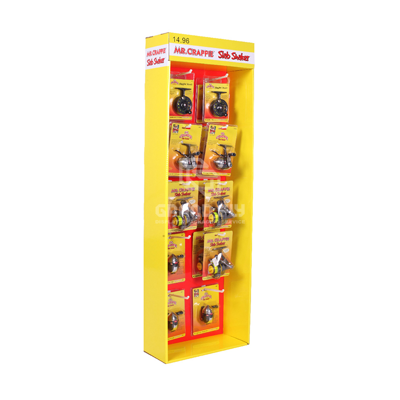 Cardboard POP Sidekick Display with Hooks for Retail Products-1