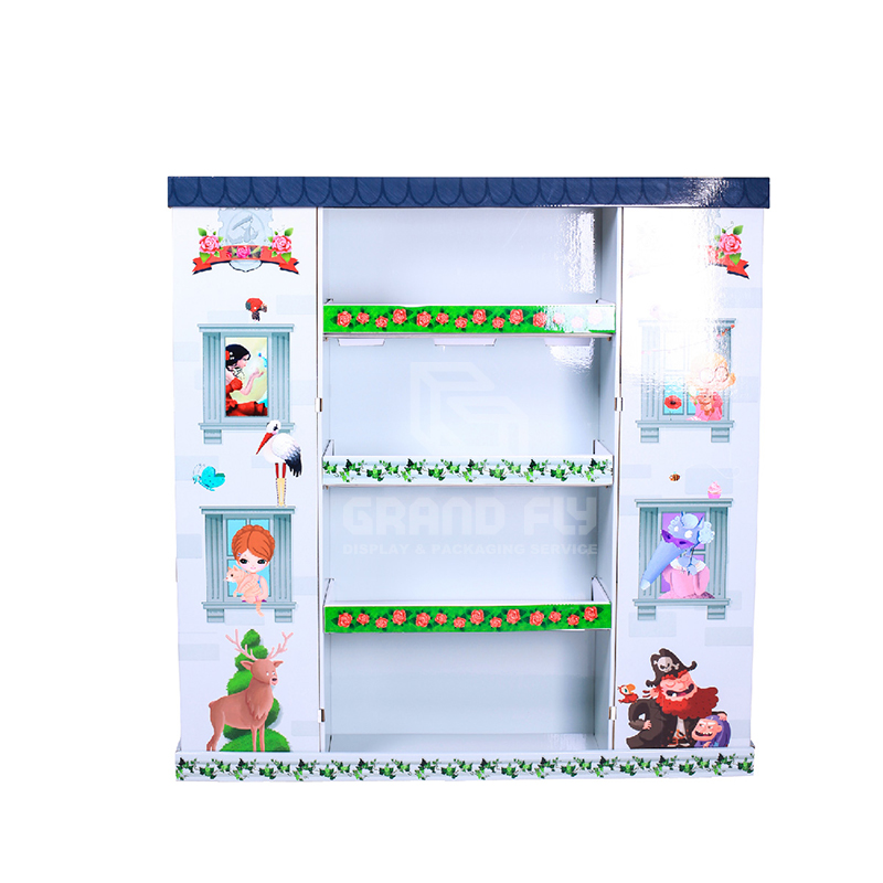 Cardboard Pallet Display Stand for Children's Book-2