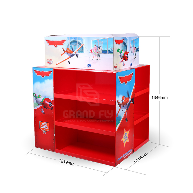 Walmart Cardboard Full Pallet Display Stand for Toy-4