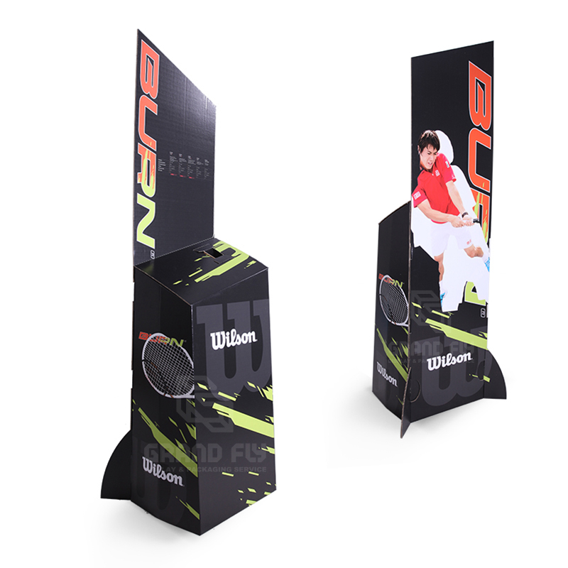 Cardboard FSDU Advertising Display Stand for Tennis Racket-2
