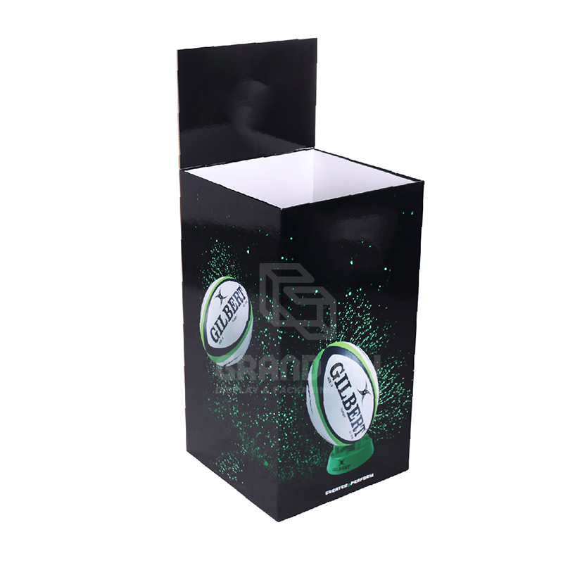 Cardboard POS Display Dump Bins for Rugby Football-1