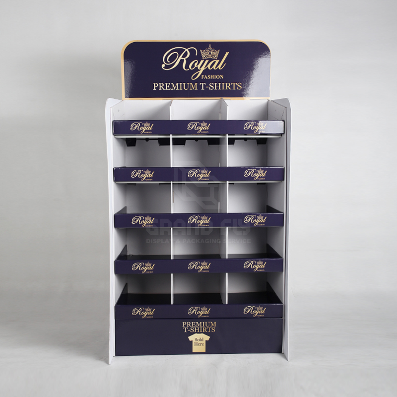 Clothing & Garment POS Shelf display with Compartments-2