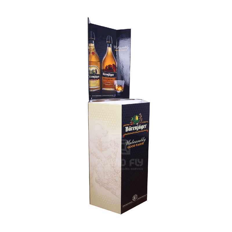 Corrugated Retail Display Bin for Wine & Whisky-1