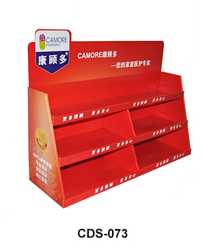 Custom Carton POS Pocket Shelf Counter Display Unit