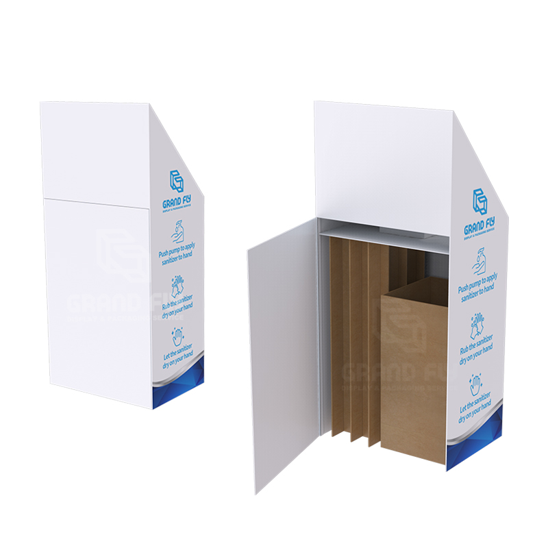Recycle Cardboard Hand Sanitiser Display Bins-2
