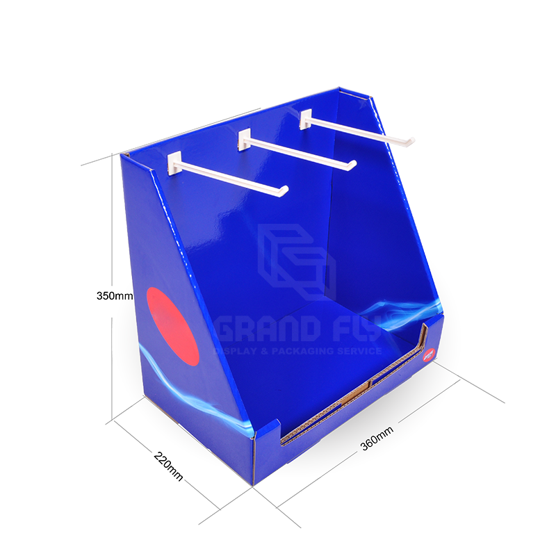Foldable Sock SRT Counter Display Box with Hook-4