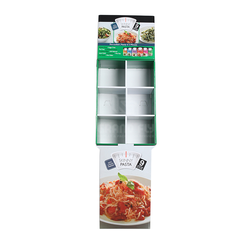 Pasta Corrugated POS Shipper Display with CellsPockets-2