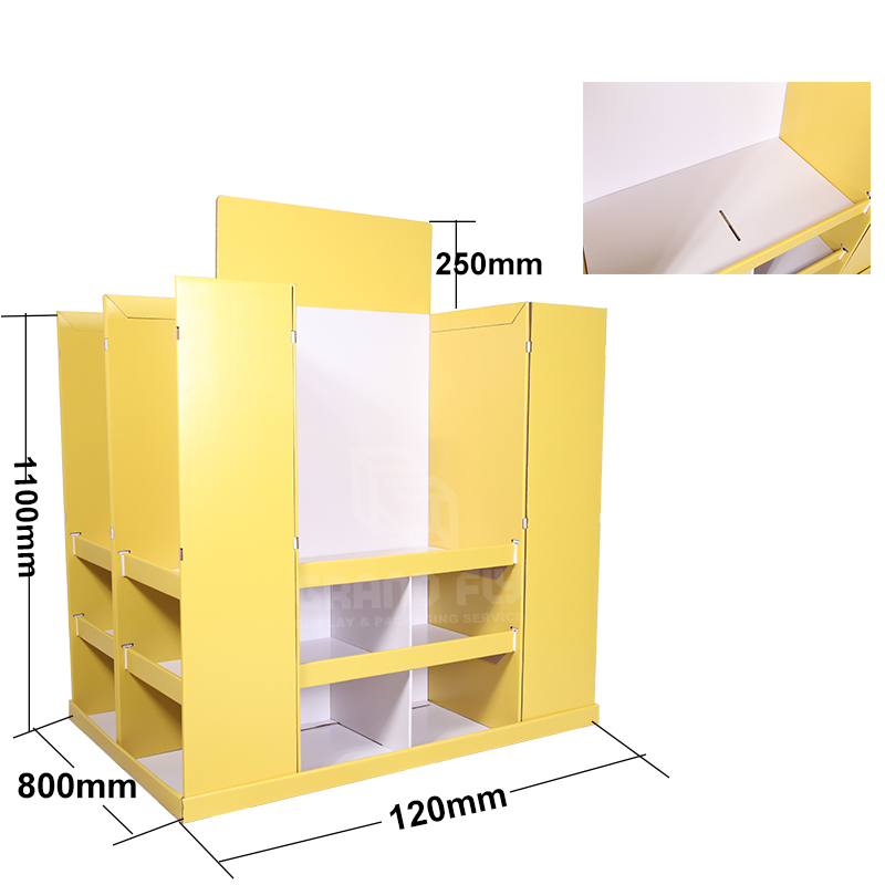 4-Sides BTS Corrugated Full Pallet Display for Stationery-4