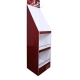 Cardboard Slippers Display Stand with Hook & Shelf