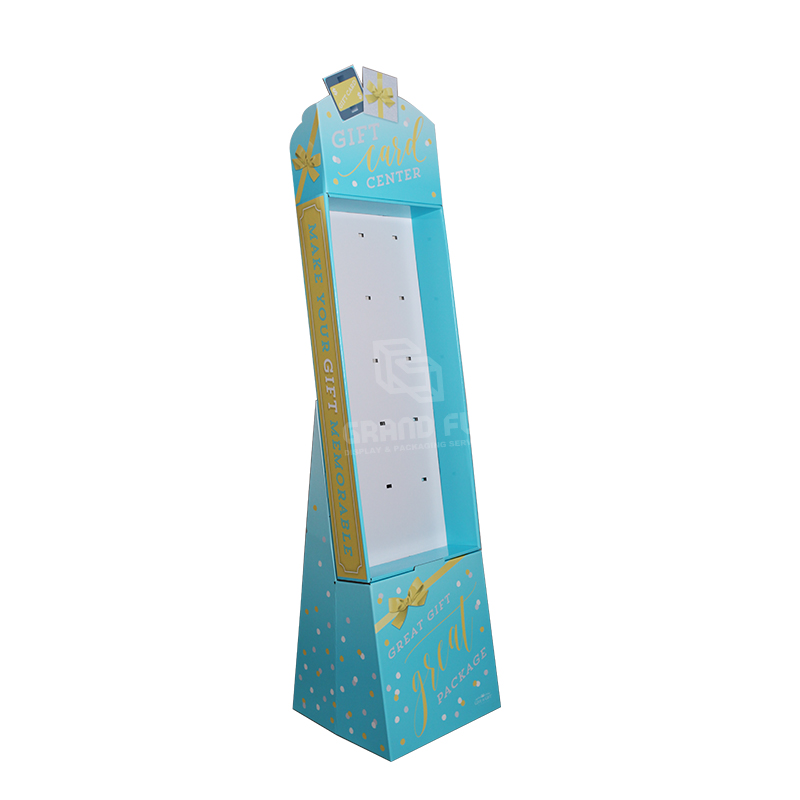 Corrugated Carton Hook FSDU Stand for Greeting CardGift-1