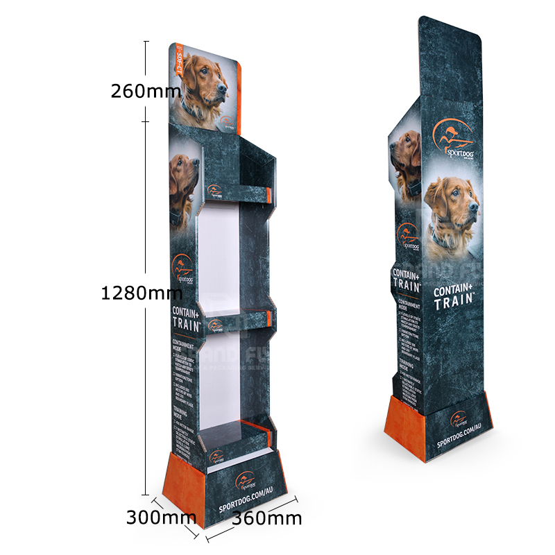 Corrugated Free Standing Display Stand for Dog Food-4
