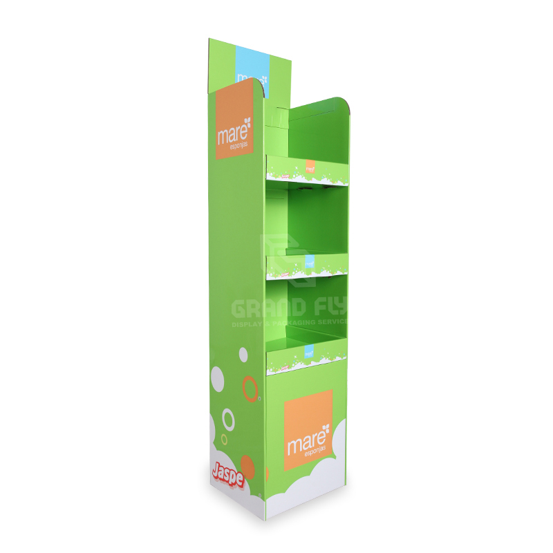 Custom Design Retail Cardboard Display Stands with 3 Tier for Kitchenware-1